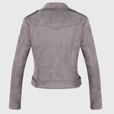 Cropped biker style  jackets (Red, Pink, Grey)