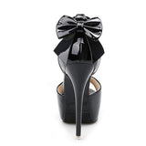 Peep Toe Bow Platforms Stilettos