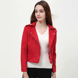 Cropped biker style  jackets (Red, Pink, Grey)