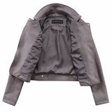 Cropped biker style  jackets (Red, Pink, Grey)