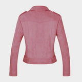 Cropped biker style  jackets (Red, Pink, Grey)